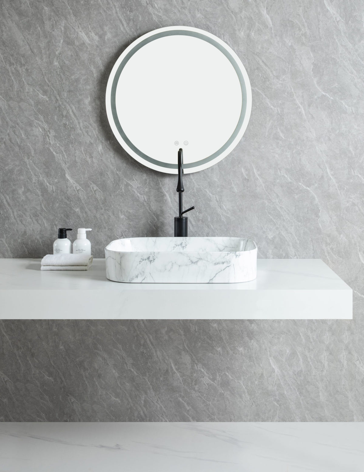 UMIVAONIK bijeli mramor S6WS1, 55 × 38 × 11 cm