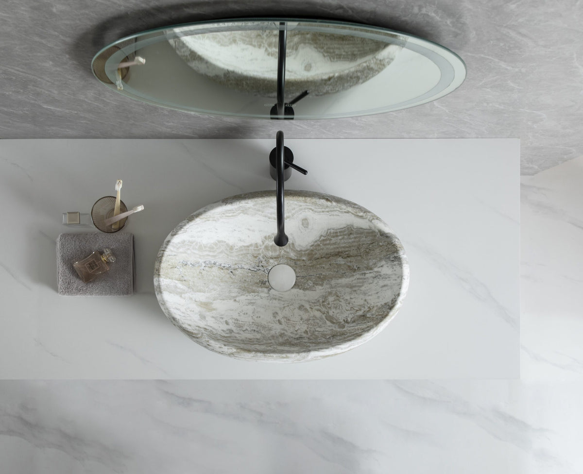 UMIVAONIK sivi mramor S6SSI1, 60 × 41,5 × 16 cm