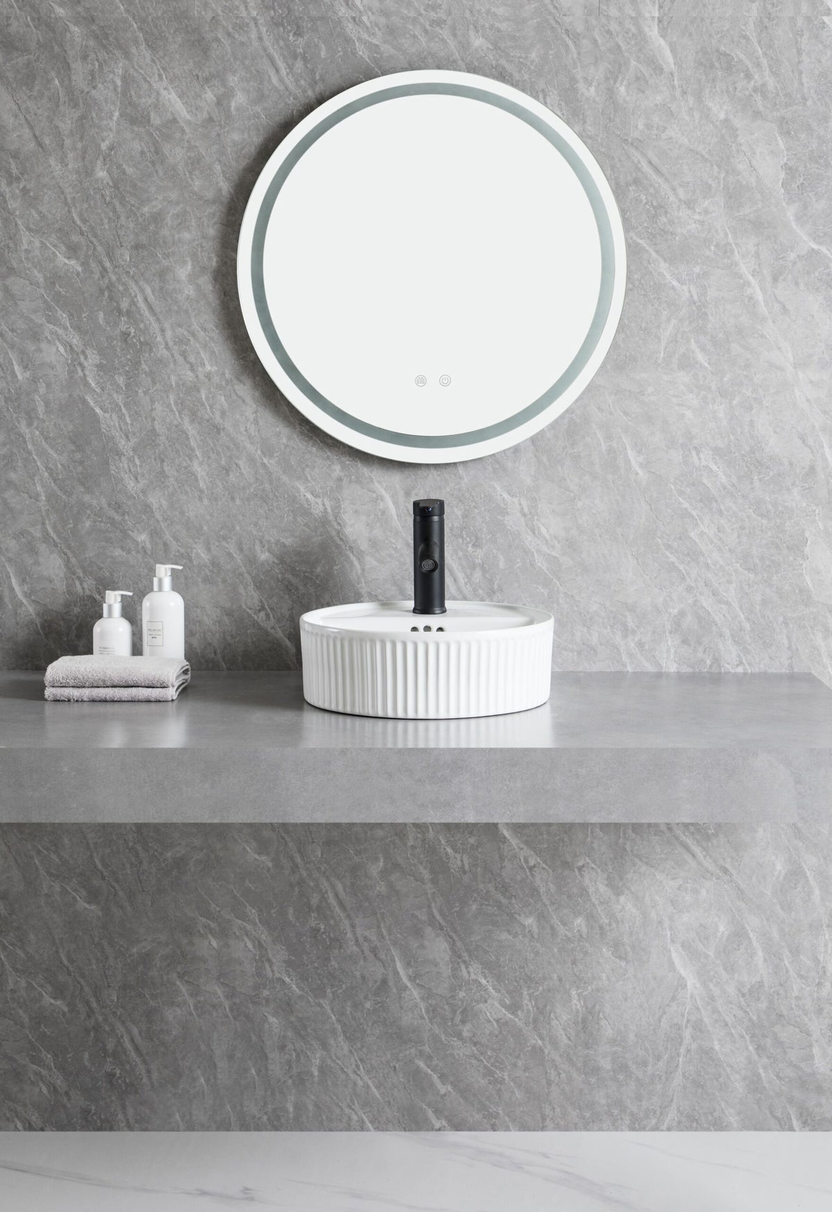 UMIVAONIK sjajno bijeli S6W1, 36 × 36 × 12 cm