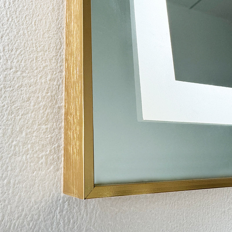LED mirror S622A, 65x170cm, with gold frame