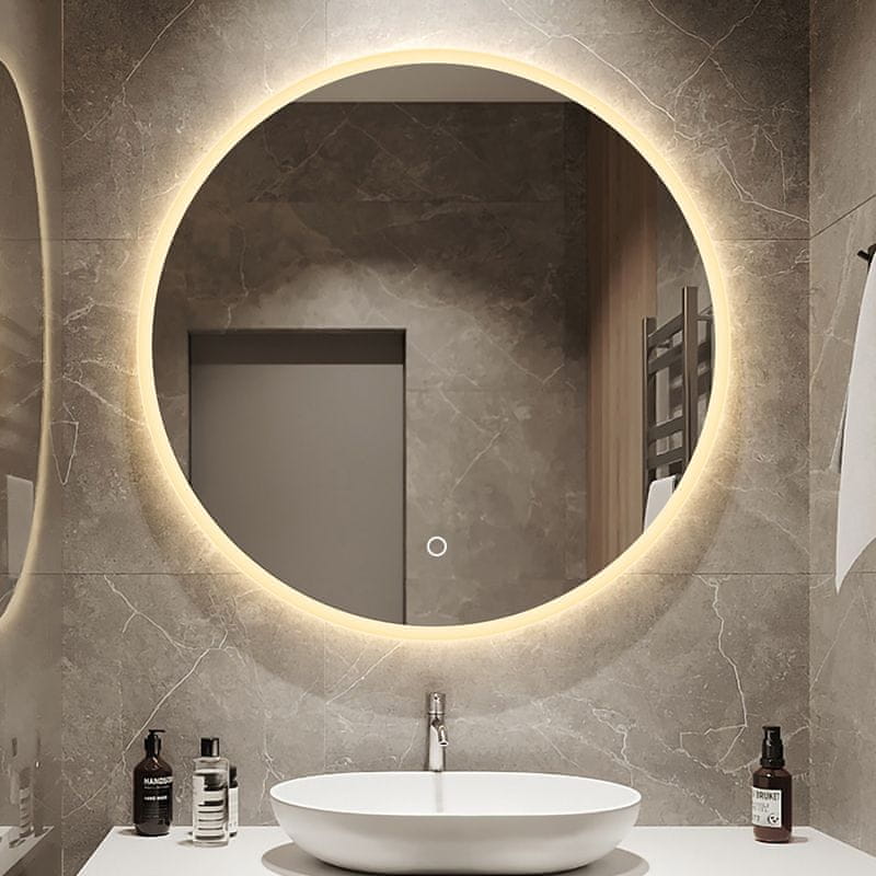 LED ogledalo S617D, fi 100cm