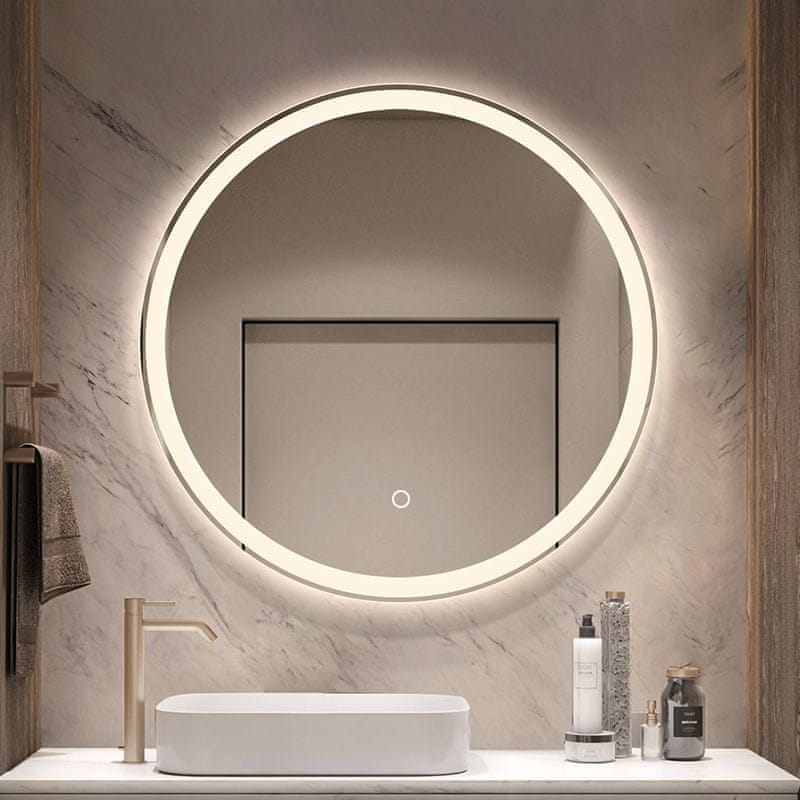 LED ogledalo S618A, fi 80cm