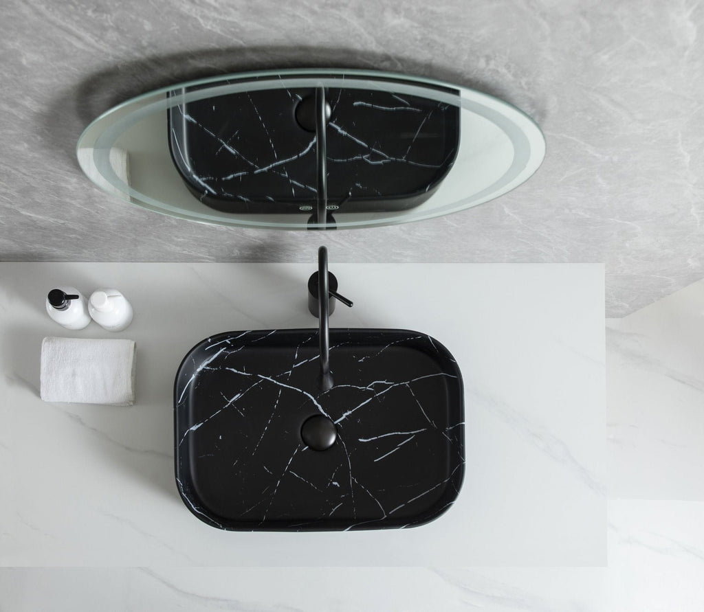 UMIVAONIK crni mramor S6BW21, 55 × 38 × 11 cm