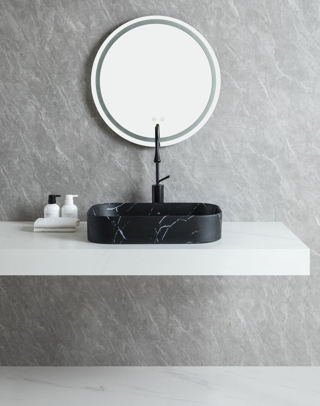 UMIVAONIK crni mramor S6BW21, 55 × 38 × 11 cm