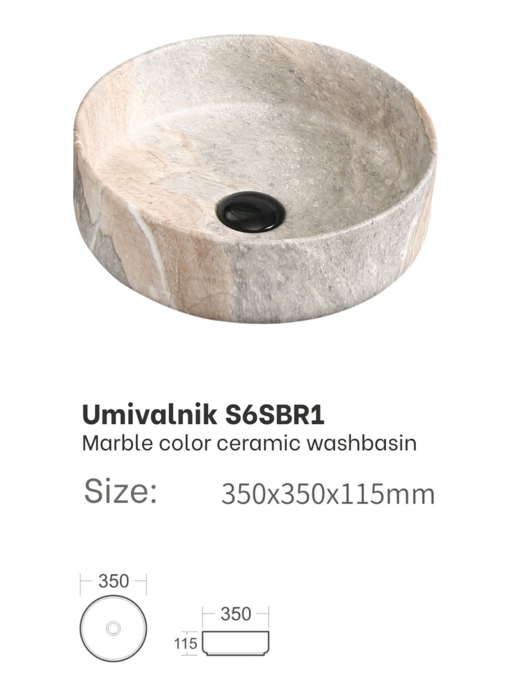 UMIVAONIK bež S6SBR1, 35 × 35 × 11,5 cm