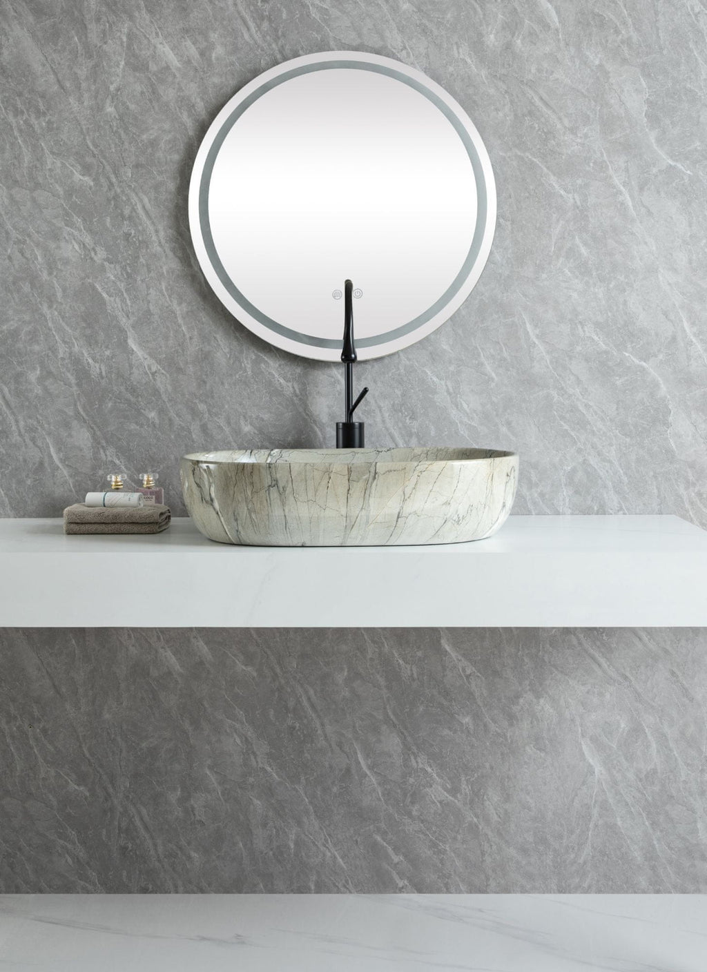 UMIVAONIK mramorni bež S6BR1, 59 × 42 × 14 cm