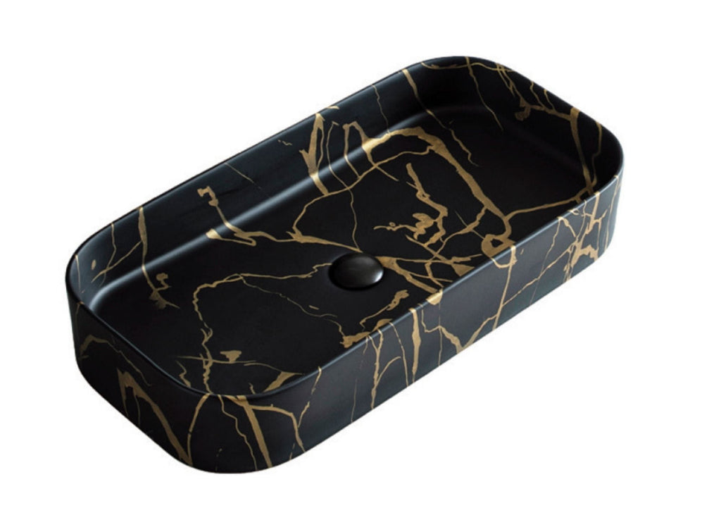 UMIVAONIK crni mramor S6BG1, 75 × 38 × 13 cm
