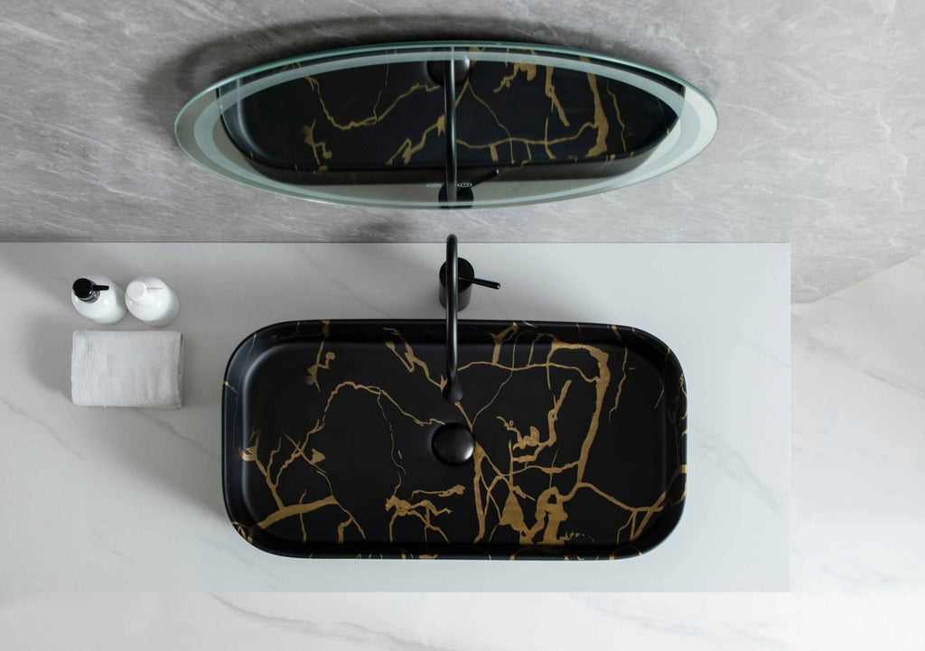 UMIVAONIK crni mramor S6BG1, 75 × 38 × 13 cm