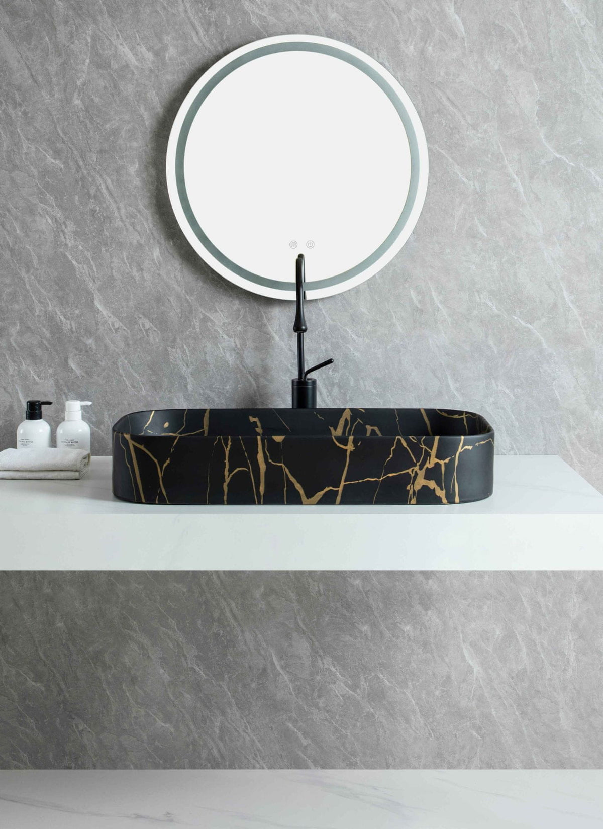 UMIVAONIK crni mramor S6BG1, 75 × 38 × 13 cm