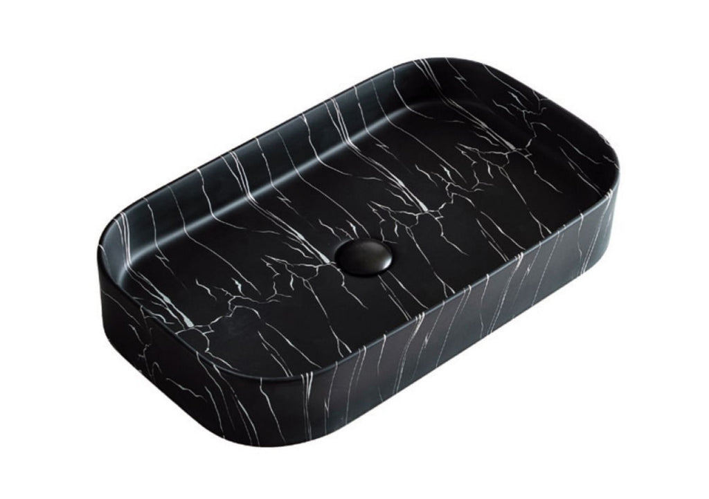 UMIVAONIK crni mramor S6BW22, 65 × 38 × 11 cm