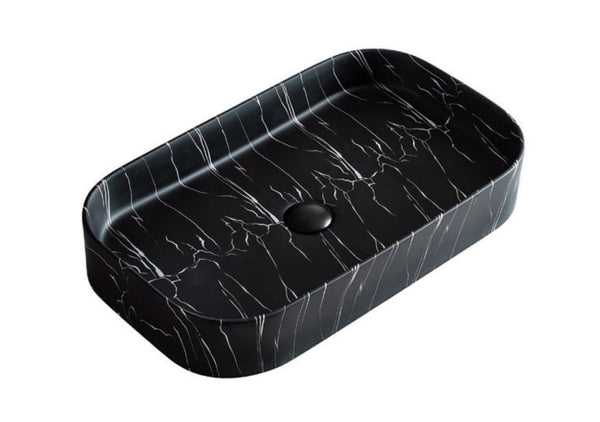 UMIVAONIK crni mramor S6BW22, 65 × 38 × 11 cm