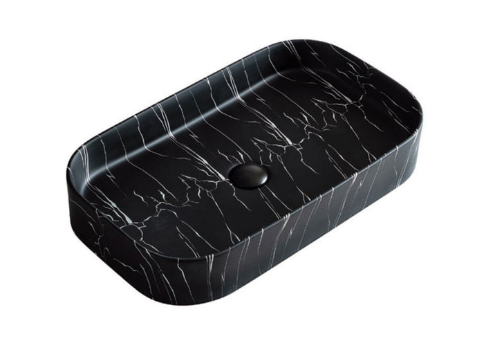 UMIVAONIK crni mramor S6BW22, 65 × 38 × 11 cm