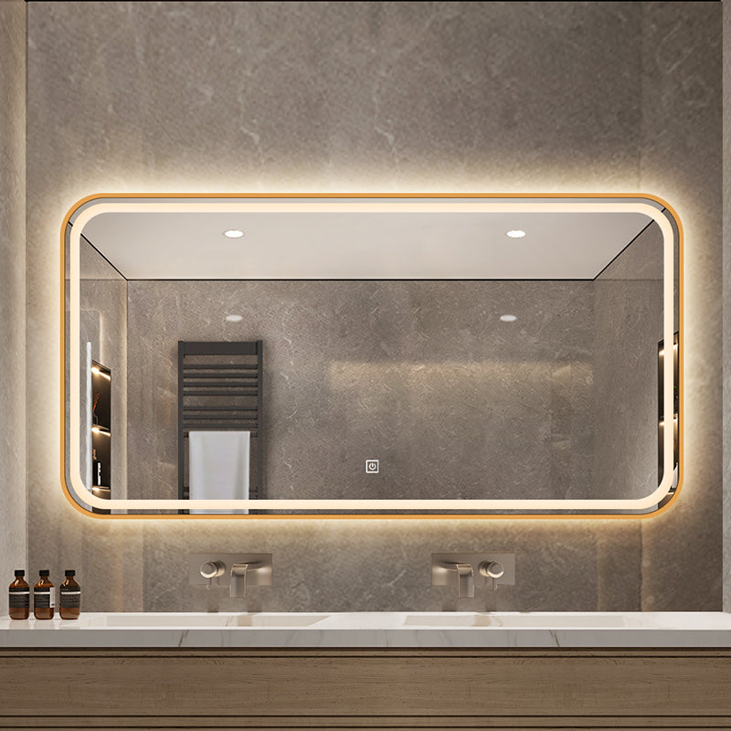 LED ogledalo S68C sa zlatnim okvirom, 150x80cm