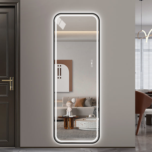 LED mirror S623B, 60x170cm, with black frame