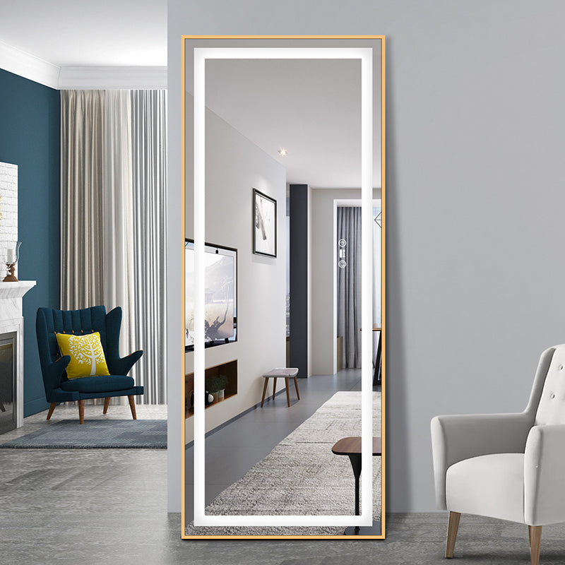 LED mirror S622A, 65x170cm, with gold frame