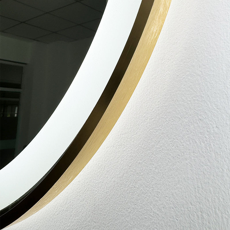 LED ogledalo S614A sa zlatnim okvirom, fi 70cm