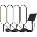 LED solarne vrtne luči na konico z ločenim panelom DC-0587W – komplet 4