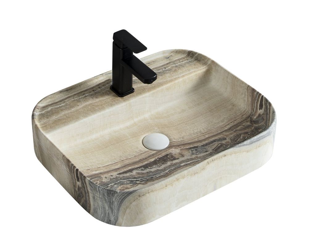 UMIVAONIK bež mramor S6BR4, 55 × 45 × 11 cm