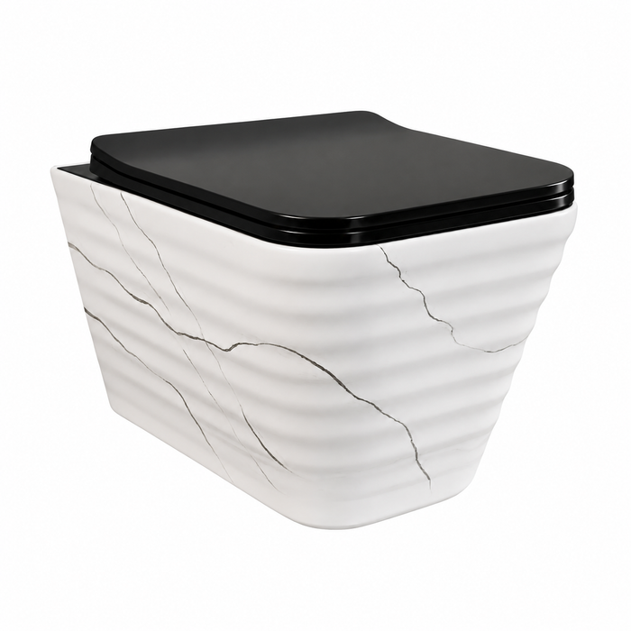 VISEČA WC ŠKOLJKA črno-bela GC2206-5