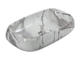 UMIVAONIK mramor bijelo-sivi S6SI1, 71,5 × 41 × 14,5 cm