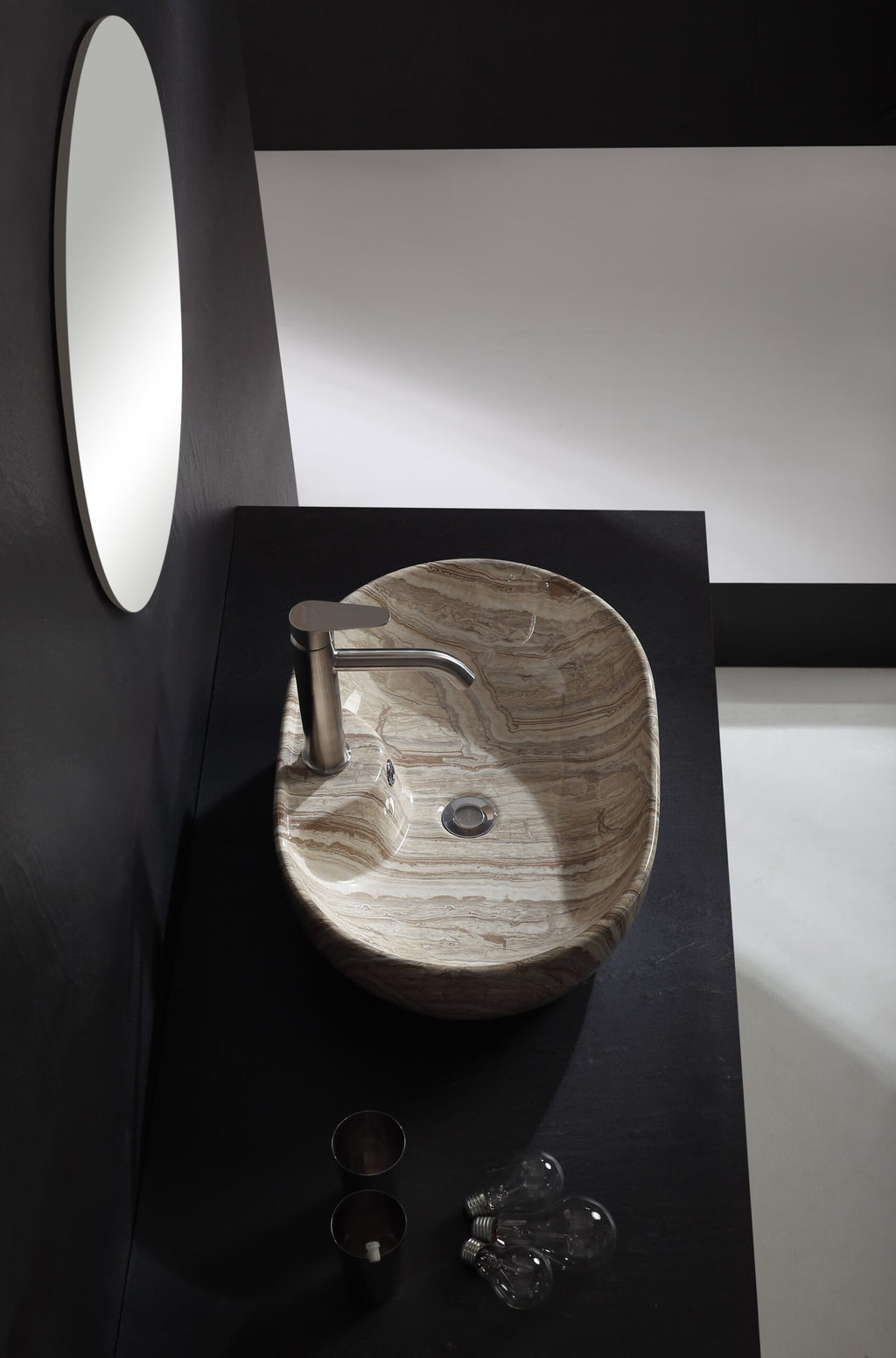 UMIVAONIK mramorni smeđi S6BR3, 59 × 41 × 17 cm