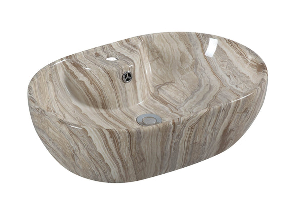 UMIVAONIK mramorni smeđi S6BR3, 59 × 41 × 17 cm