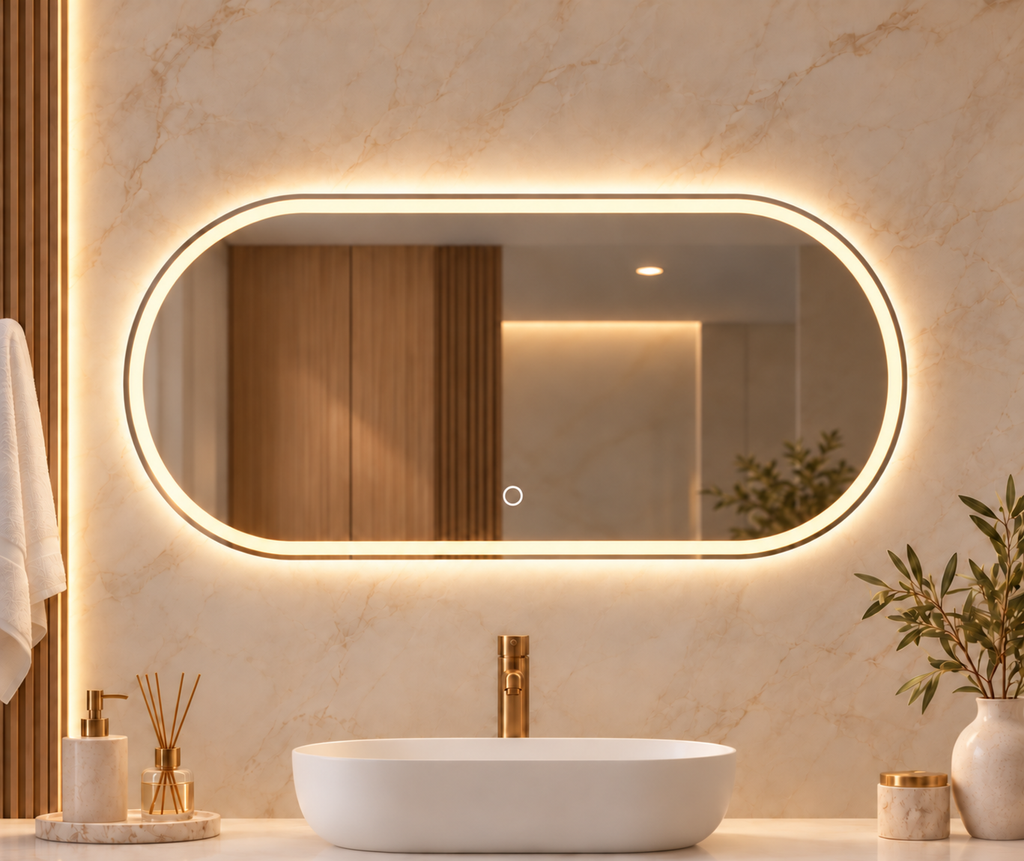 LED ogledalo S612A, 100x60cm