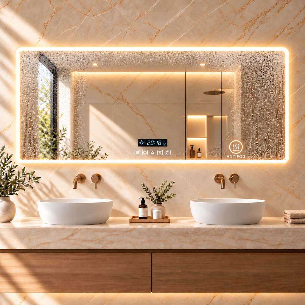 LED ogledalo S65E, 120x60cm, s Bluetooth zvučnikom