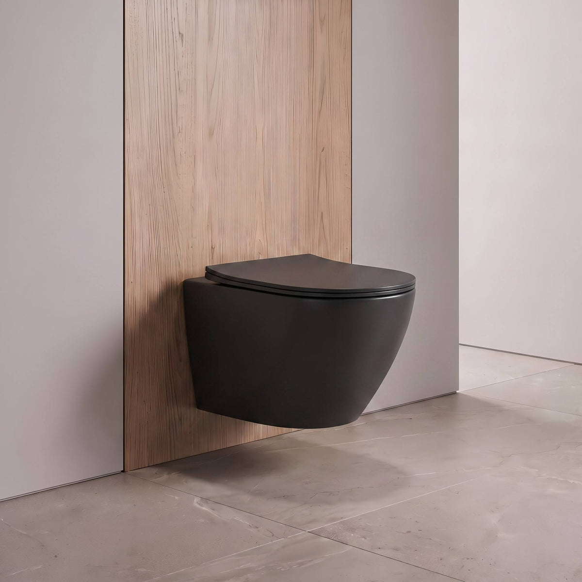 VISEČA WC ŠKOLJKA črna mat MB2000 – 7. pogled