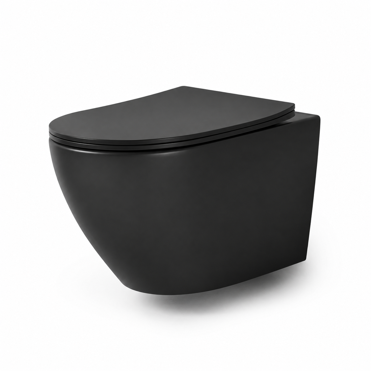 VISEČA WC ŠKOLJKA črna mat MB2000 – 2. pogled