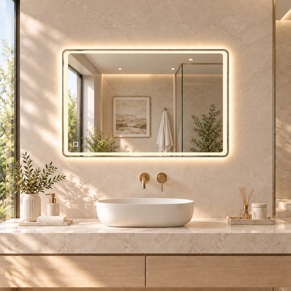 LED mirror S64B, 60x80cm / 80x60cm