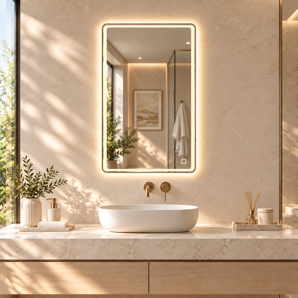 LED mirror S64B, 60x80cm / 80x60cm