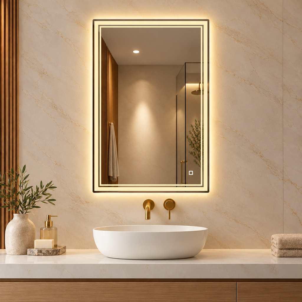 LED ogledalo S6P2, 100x60cm / 60x100cm