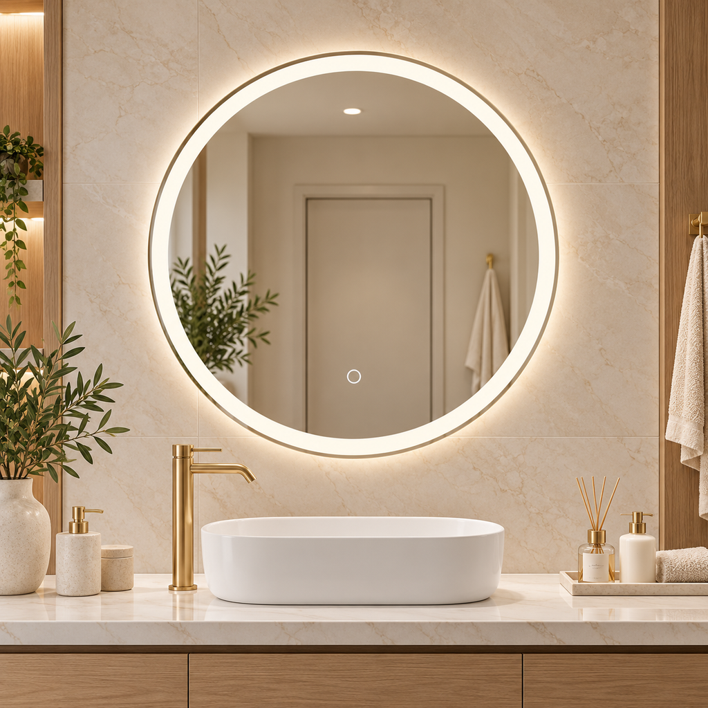LED ogledalo S618A, fi 80cm