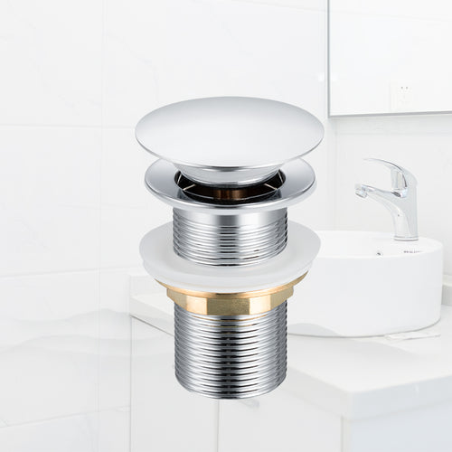 Kromiran ODTOČNI ČEP S6DC1, brez prelivne luknje