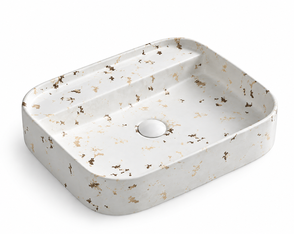 UMIVALNIK bel marmor S6WC1, 55 × 45 × 11 cm