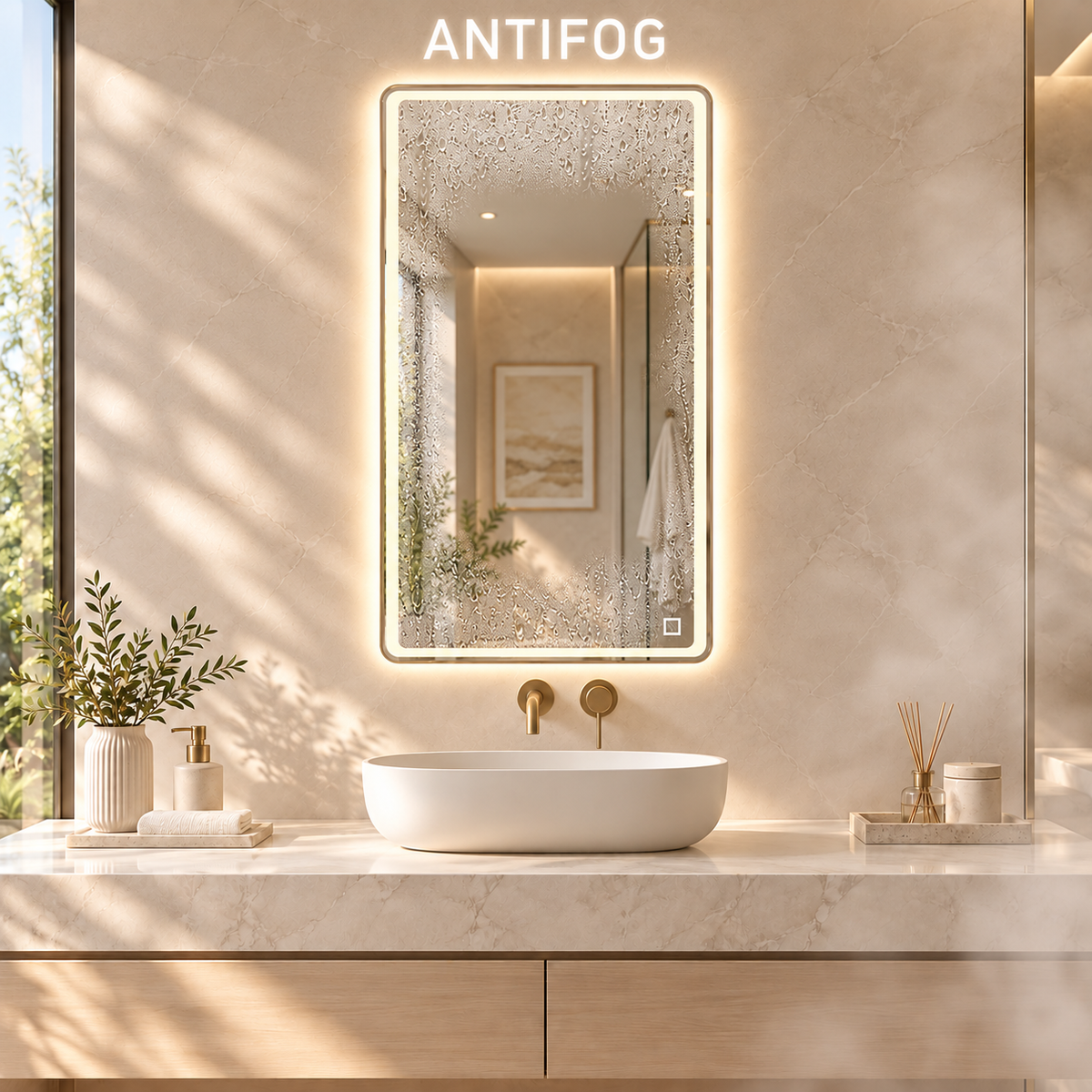 LED ogledalo S64E, 110x70cm / 70×110 cm