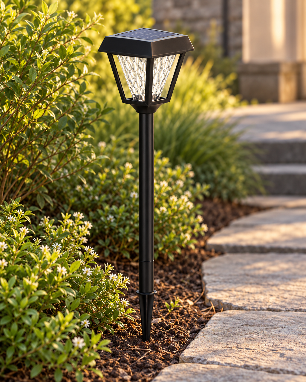 LED solarna vrtna svetilka s talnim klinom TC-2023, 73 cm – 2. pogled