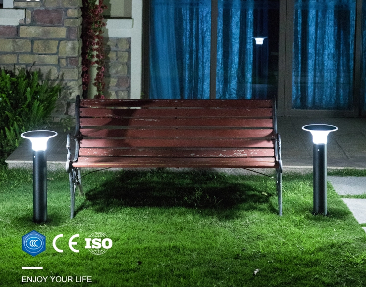 LED solarna vrtna svetilka s senzorjem TC-G088, 80 cm – 3. pogled
