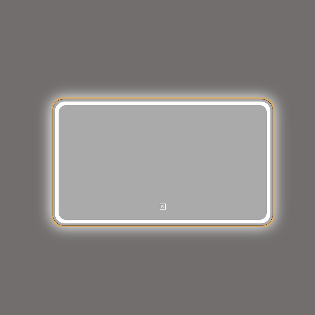 LED ogledalo S68C sa zlatnim okvirom, 150x80cm