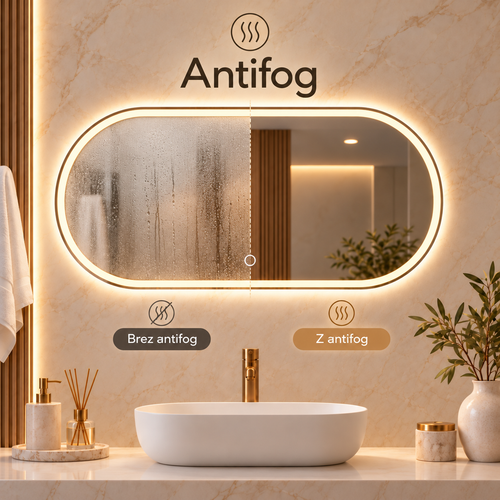 LED mirror S612A, 100x60cm
