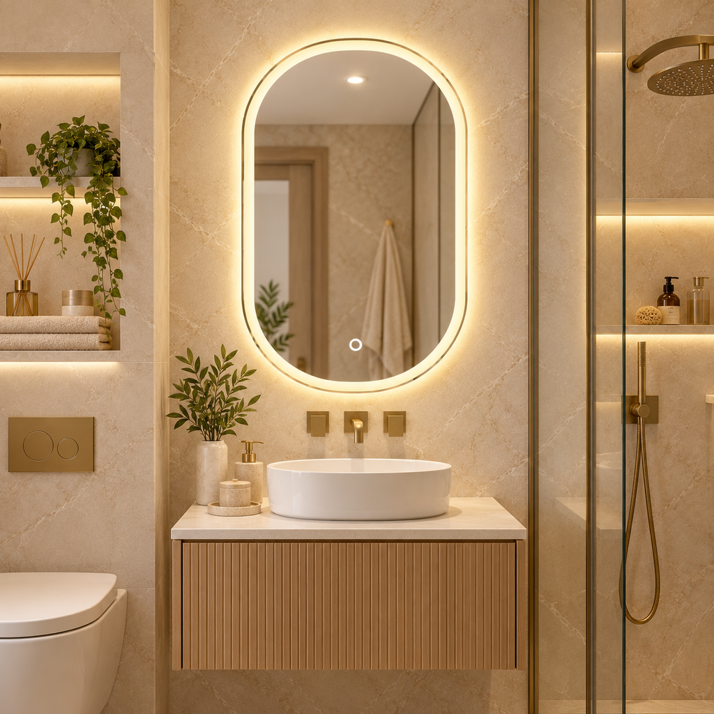 LED ogledalo S612C, 60x80cm / 80x60cm