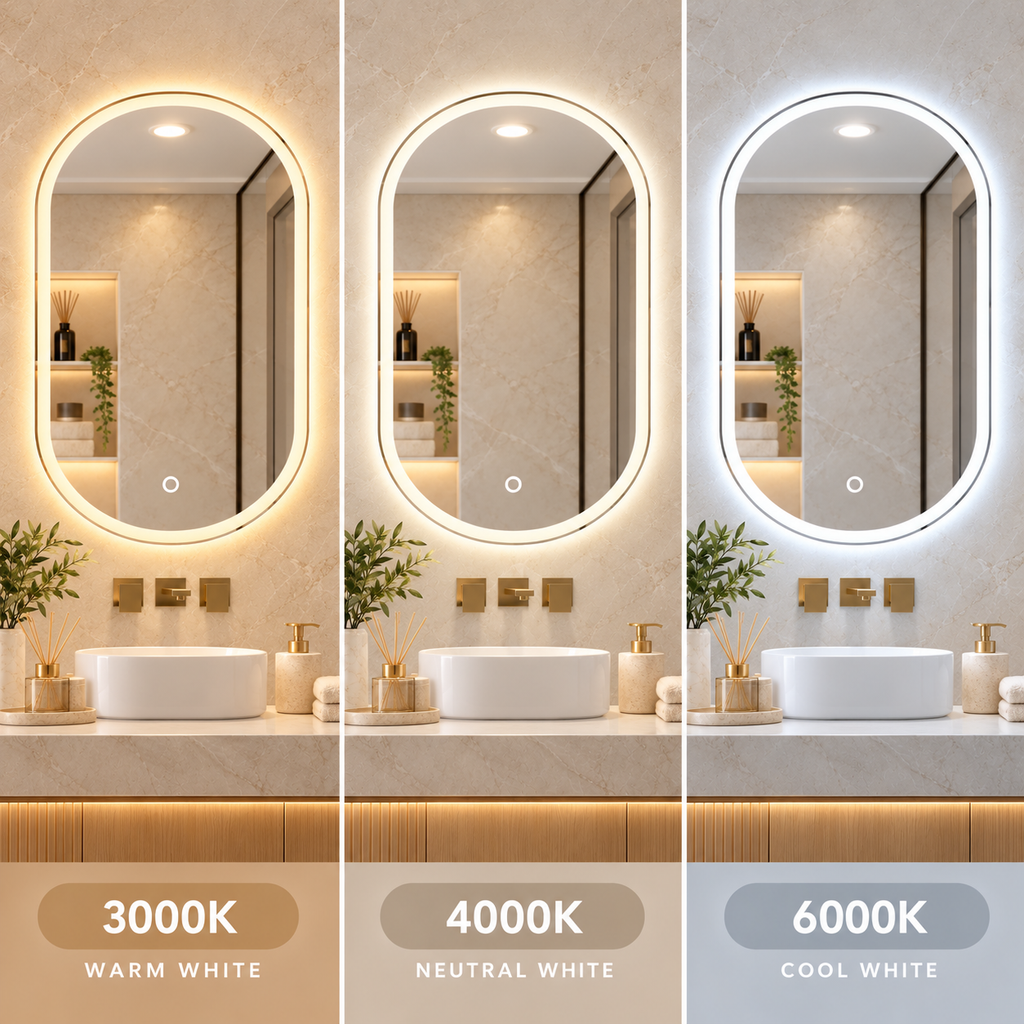 LED ogledalo S612C, 60x80cm / 80x60cm