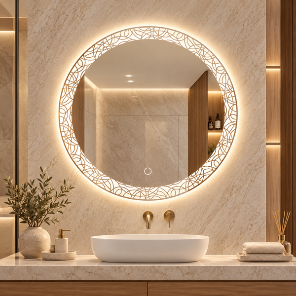 LED mirror S613A, Ø 70cm