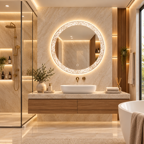 LED mirror S613A, Ø 70cm
