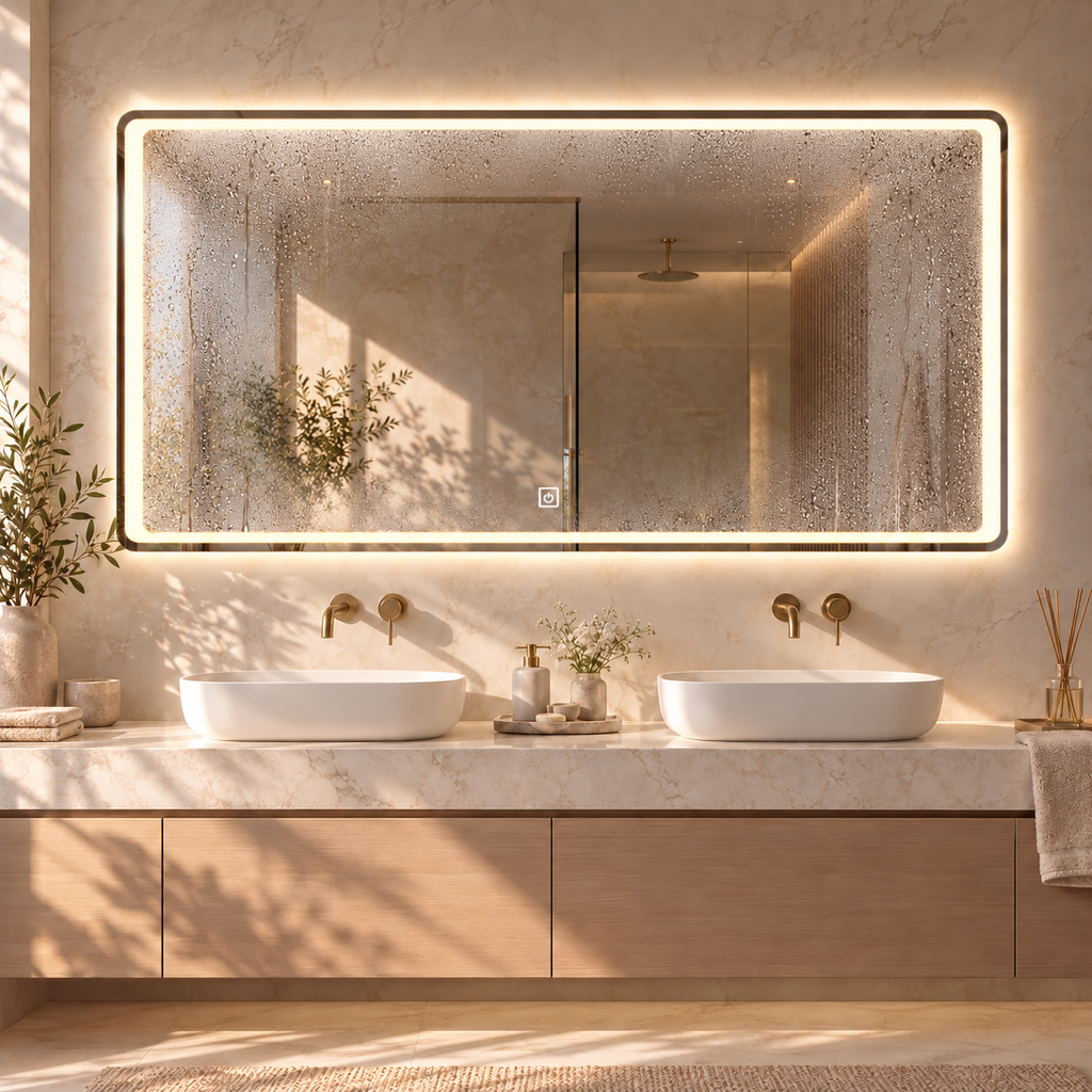LED ogledalo S64H, 160x90cm
