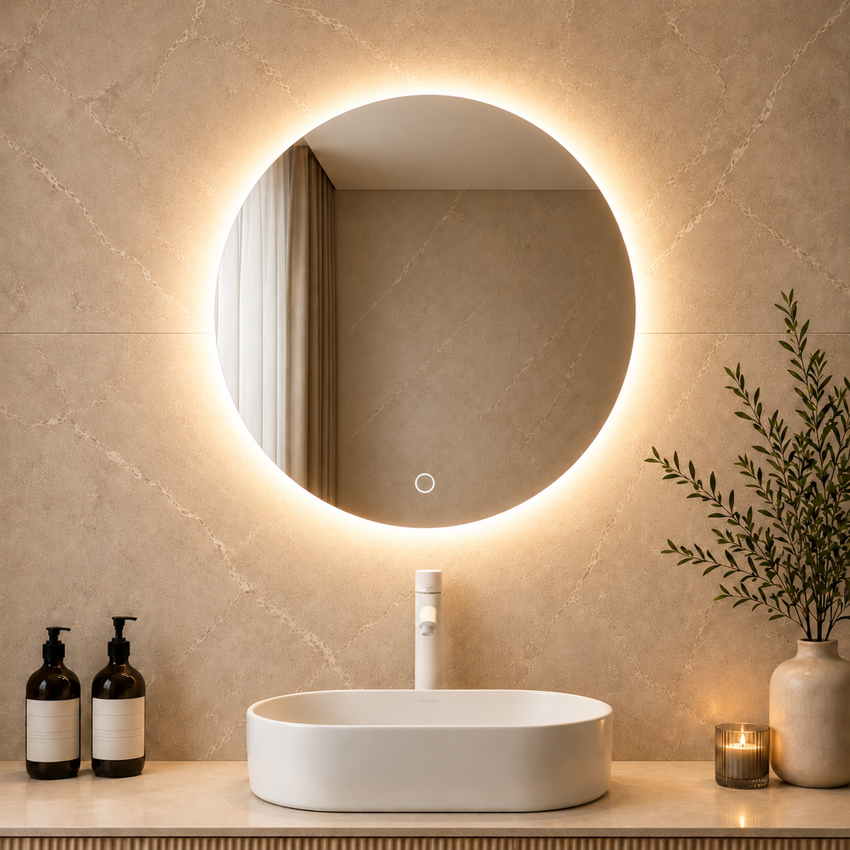 LED ogledalo S616C, fi 70cm, ambijentalna rasvjeta