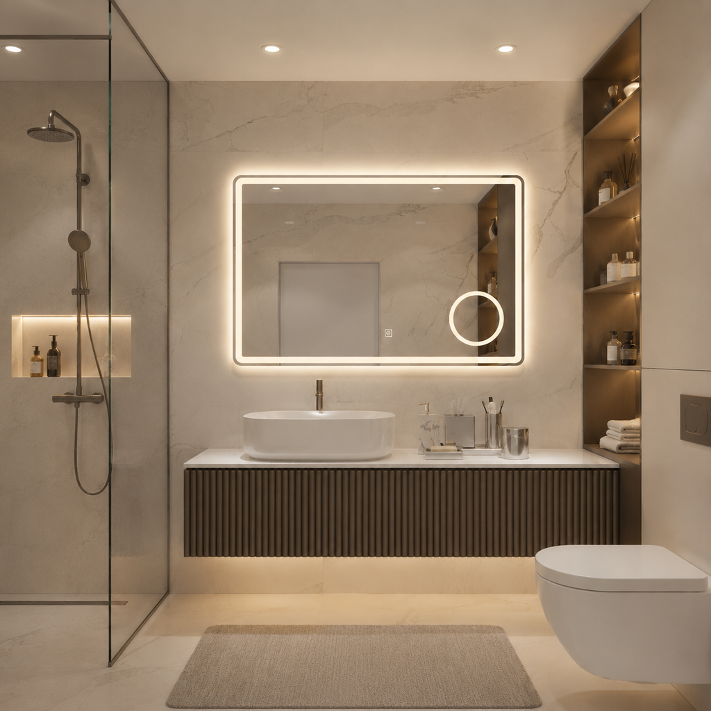 LED ogledalo S63B, 100x75cm