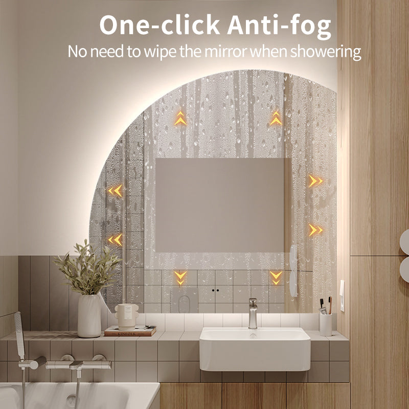 LED ogledalo S680R, 80cm, desna, ambientalna osvetlitev – 2. pogled
