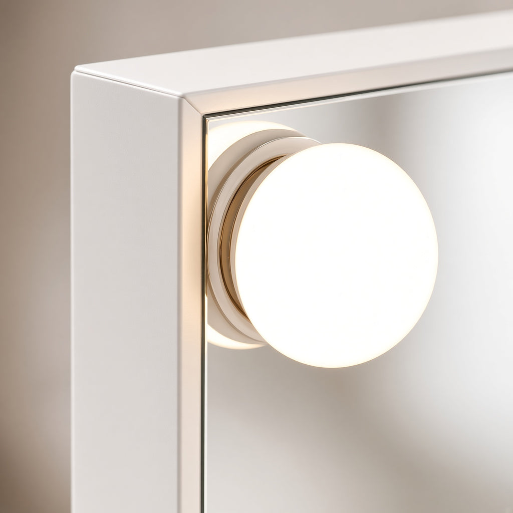 Make-up LED OGLEDALO Hollywood S6H01B, 58 × 48 cm z Bluetooth zvočnikom – 6. pogled